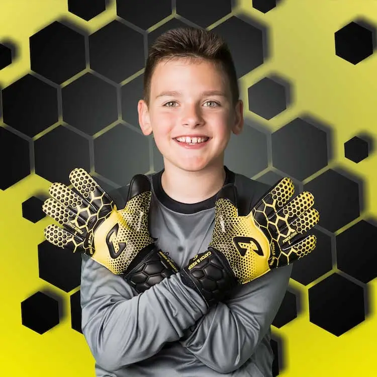 Kralle_Junior_Pro_3.0_Gelb_Catch_and_Keep_Kindertorwarthandschuhe