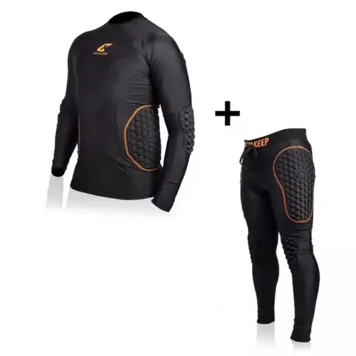 Torwartbekleidung von Catch and Keep - Mit dem Protection-Shirt und der Protektor Torwarthose spielst garantiert sicher - Bundle Lang
