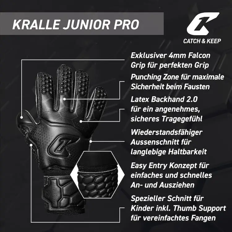 Kralle Junior 3.0 Pro Schwarz Catch and Keep Erfahrung