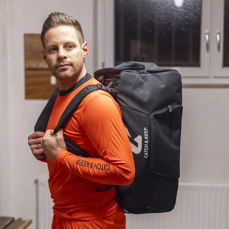 Sporttasche Performance All Black Catch & Keep Torwarthandschuhe Torhüter Keeper