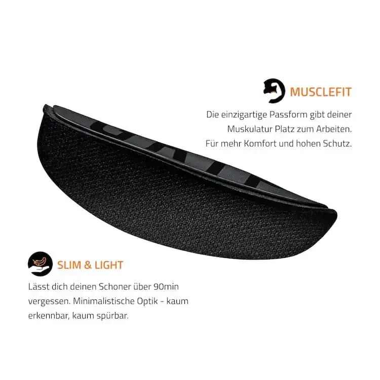 Panthergrip Schienbeinschoner in schwarz für den Torwart: Perfekte Passform