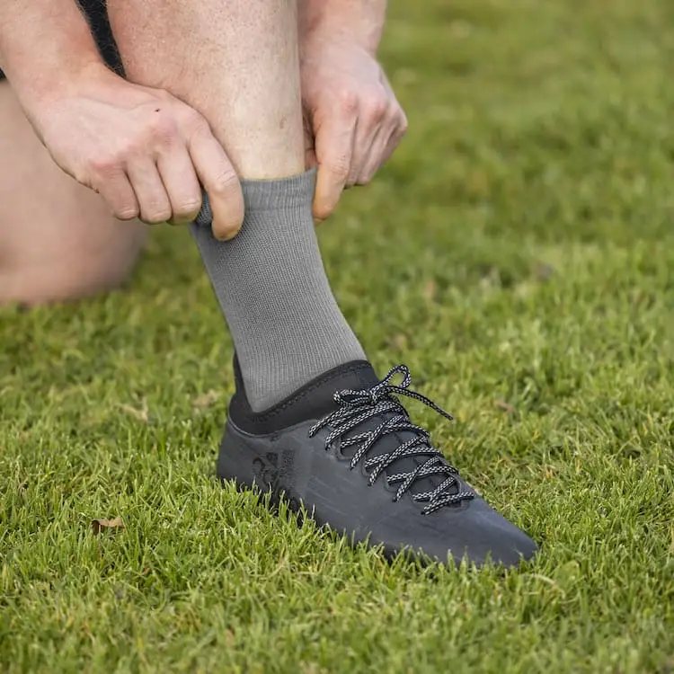 Performance Grip Socke Grau Catch & Keep Passform