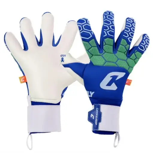 Torwarthandschuhe in Blau von Catch and Keep: Der Fly Blow Soul - ultimativer Grip