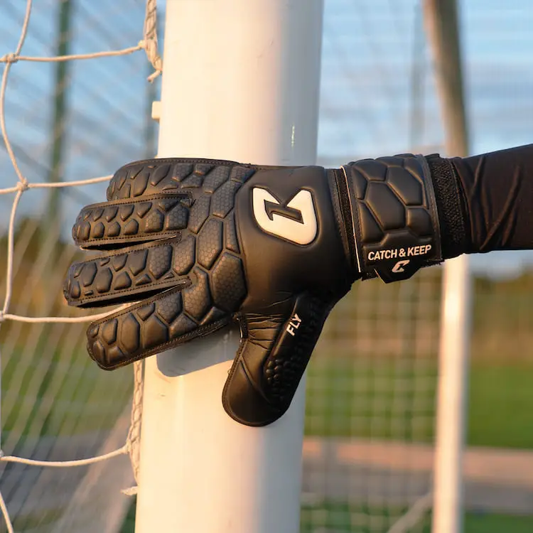 Fly Kids Dark Soul Catch and Keep Kindertorwarthandschuhe Handschuhe für Kinder Fussball