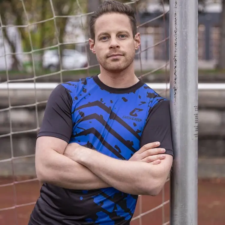 Fußball Trikot Blue Splash Catch and Keep für Fussballer Trikot