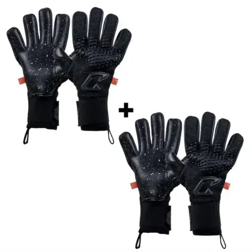 Torwarthandschuhe Kunstrasen in Schwarz für Herren von Catch & Keep: Das 2er Bundle mit dem Nero Xtech - Profi Grip!