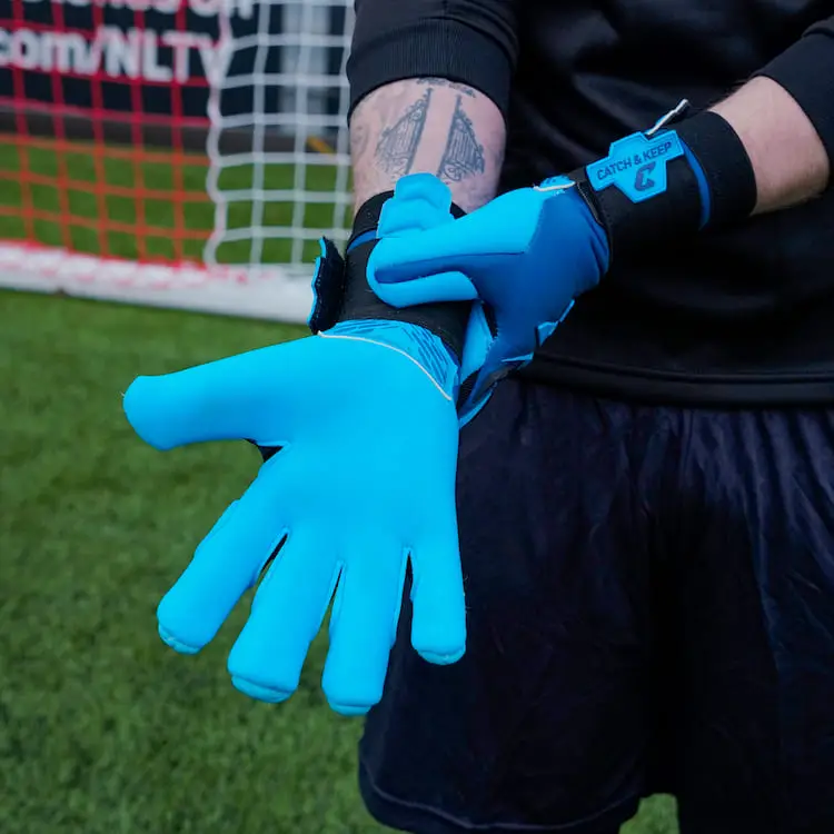 ViVor Rainy Blue Catch and Keep Torwarthandschuhe Erwachsene Torwarthandschuhe mit Grip
