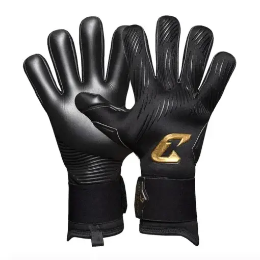 Profi Torwarthandschuhe in Schwarz von Catch & Keep: Der Invictus mit Negativschnitt