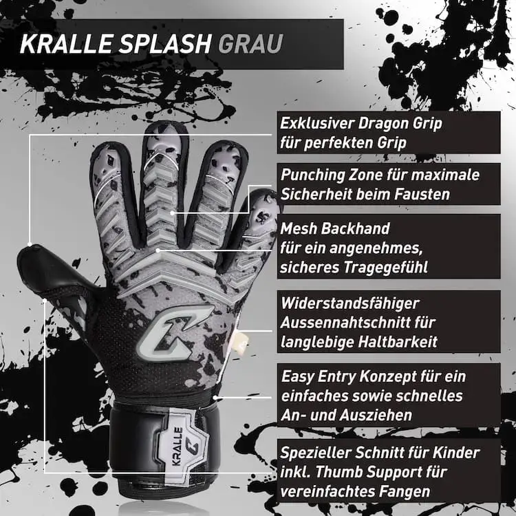 Kralle_Splash_Grau_Catch_and_Keep_Torwarthandschuhe_Groesse_5