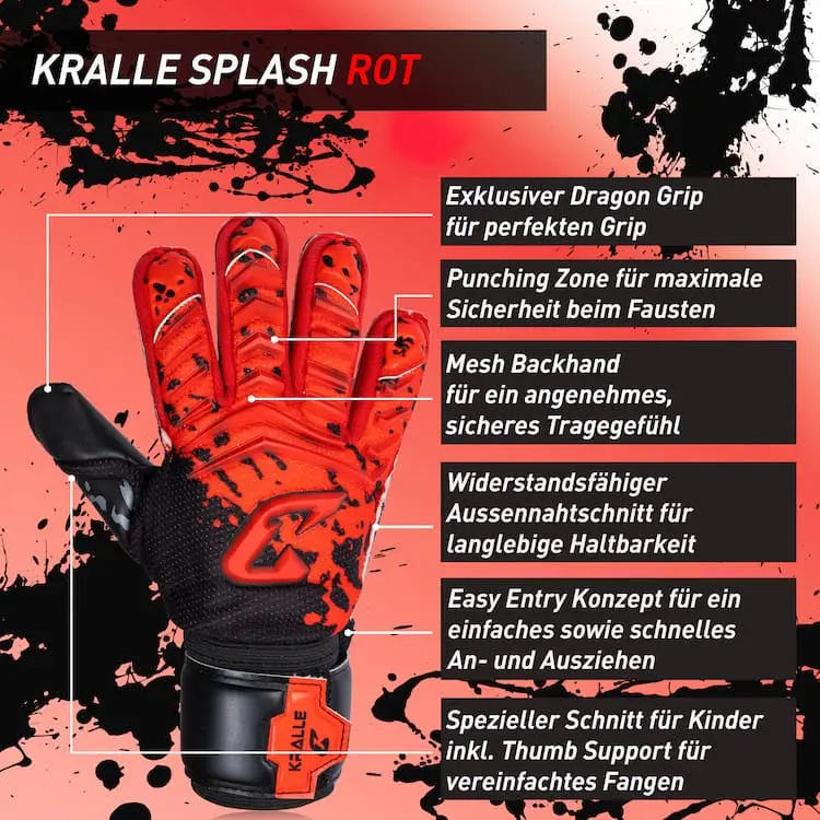 Kralle_Splash_Rot_Catch_and_Keep_Torwarthandschuhe_Groesse_5
